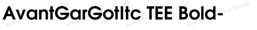 AvantGarGotItc TEE Bold字体转换